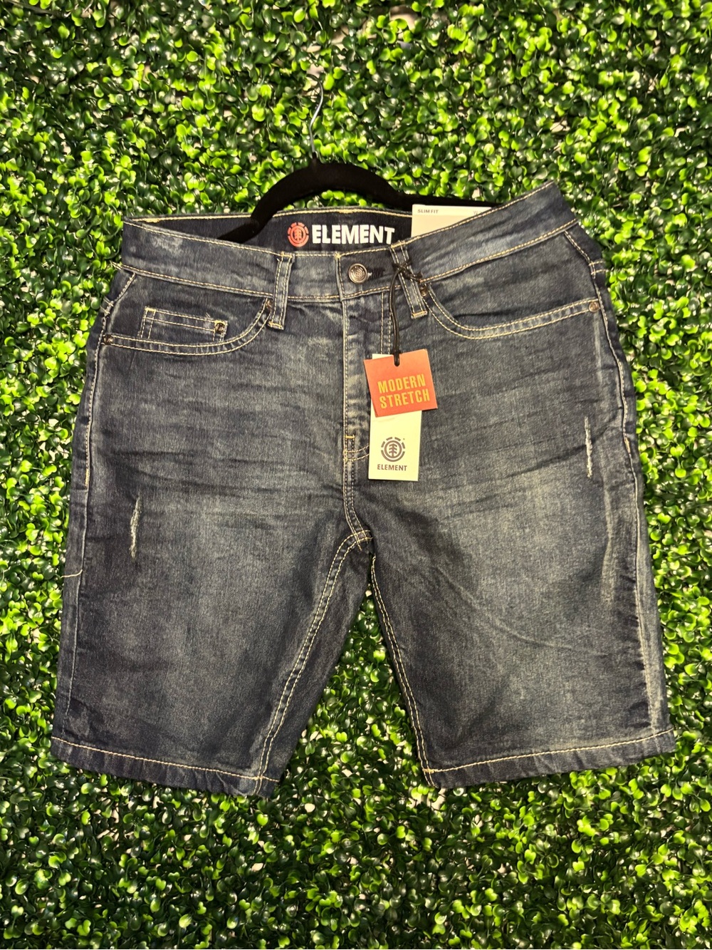 Element Dark Blue Men's Denim Jean Shorts